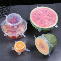 درپوش سیلیکونی محافظ غذا السا بسته 6 عددی